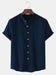 TRYTHIS Cotton Solid Half Sleeves Polo Neck Mens Shirt